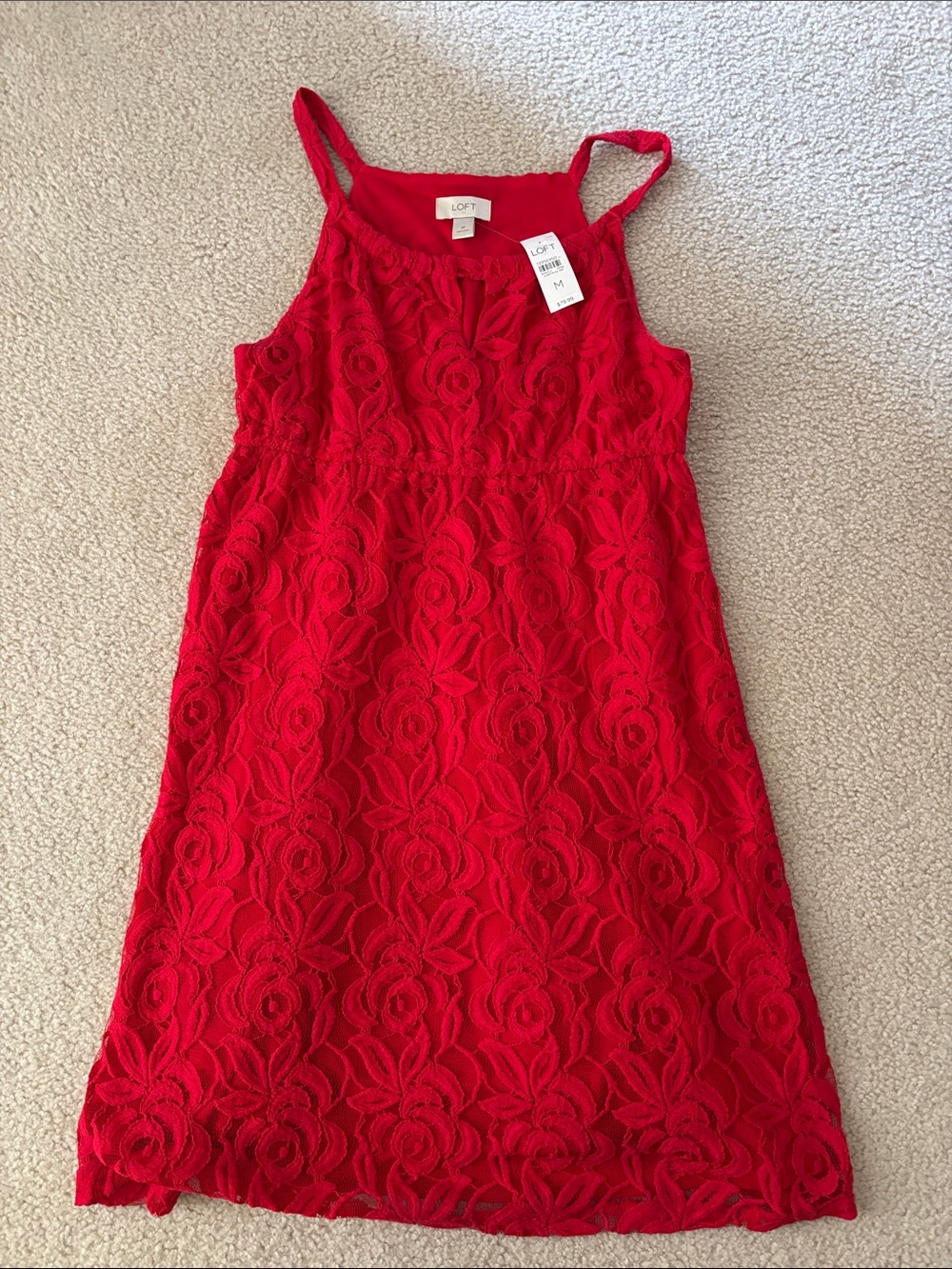 Womens Loft dress medium red